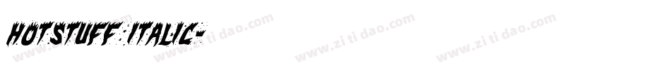 HotStuff Italic字体转换